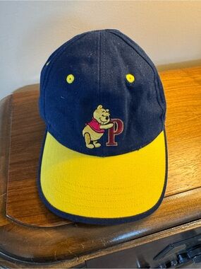 Disney Navy and Yellow Toddler  Baseball Cap with Winnie the Pooh Patch